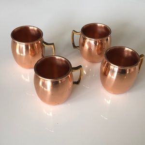 Genuine Copper Moscow Mule 2oz shot glasses